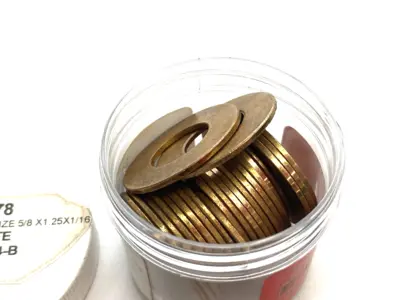 New | in-Stock Oilite Impregnated Sintered Bronze Thrust Washer 5/8" Bore Hardware Washers Michigan US | Maverick Industrial Sales #1394399