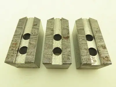 SMW Autoblock 12072121 Metric Serrated Soft Top Chuck Jaws 1.5x 60°   Lot of 3