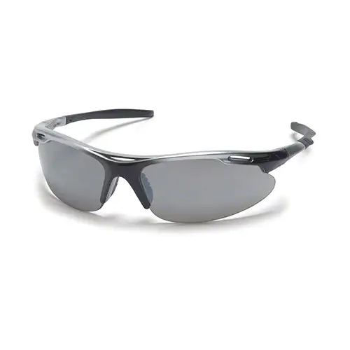 Pyramex Safety Glasses Avante, Silver Black Frame, Silver Lens