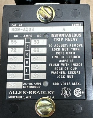 NEW Allen-Bradley 809-A12E