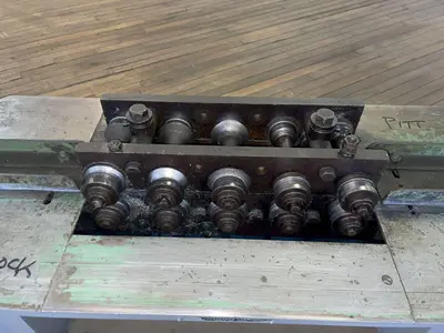 5 ROLL X 20 GAUGE LOCKFORMER ROLLFORMER, TOOLED FOR PIPE LOCK: YOBRO #24391