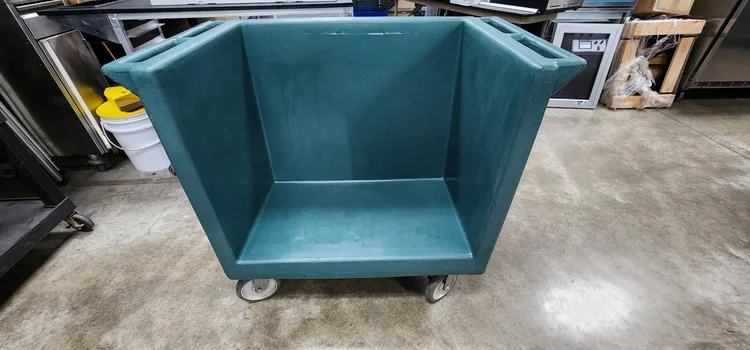 Used Cambro Used Cambro TDC2029 Slate Blue Dish Cart - 38" x 22" x 34" Restaurant Equipment (Miscellaneous) Illinois US | Falcon Restaurant Supply #1376420