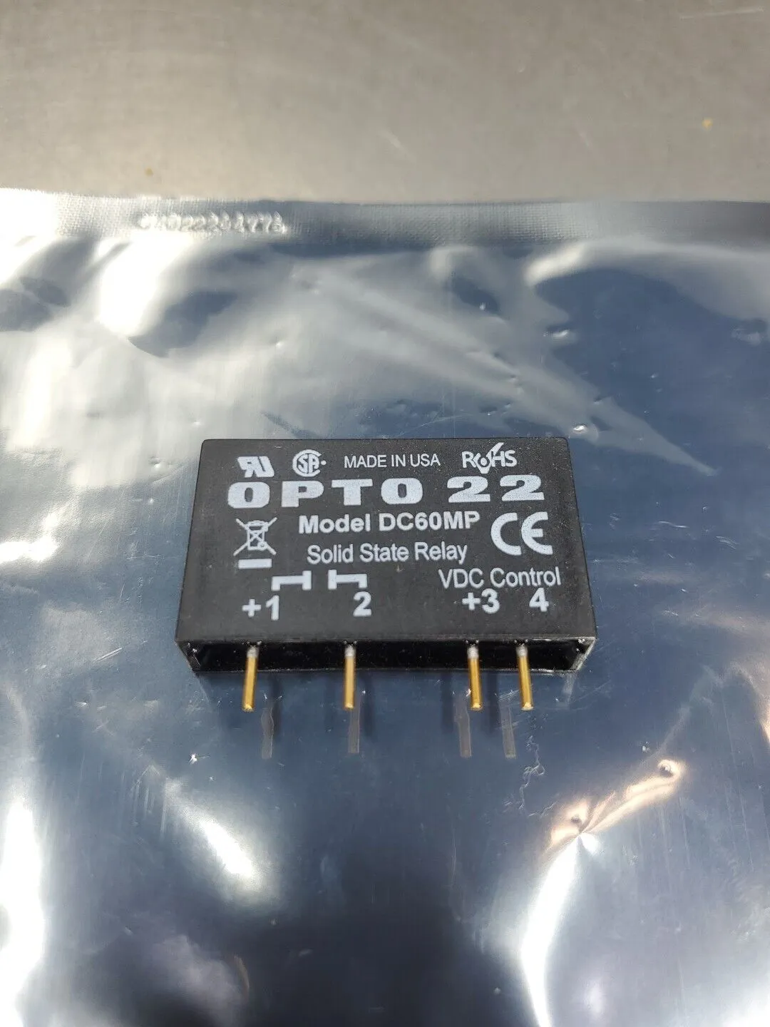 Opto22 DC60MP DC Control Solid State Relay, 3A 4-Pin 5-60VDC. 4A-34