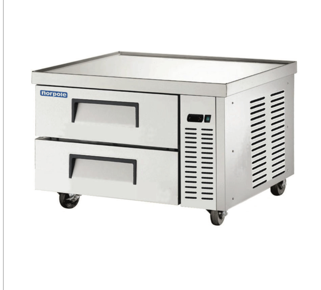 36″ Stainless Steel Chef Base Refrigerator