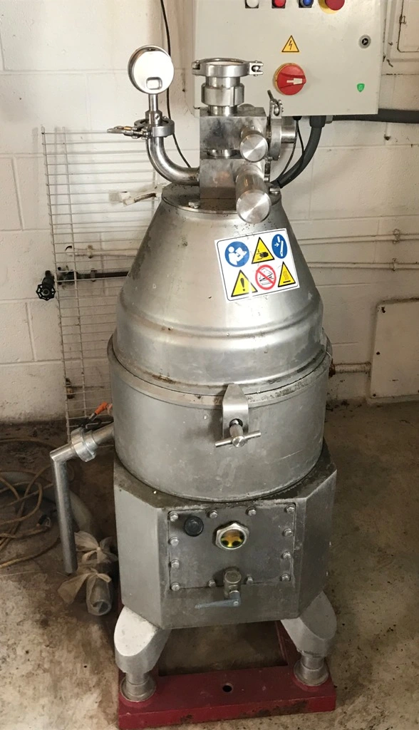 Andritz-Frautech CN 21T solid bowl cold milk concentrator, SS.