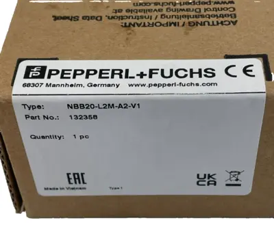 NEW PEPPERL+FUCHS NBB20-L2M-A2-V1 INDUCTIVE SENSOR 132358 NBB20L2MA2V1