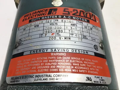 Reliance Dodge Tigear P56H30002R Duty Master A-C Gearmotor 60Hz 1725RPM Ratio 20:1