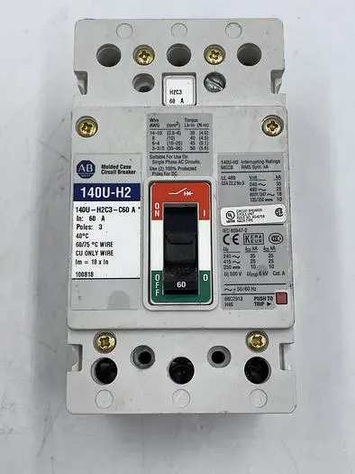 Used ALLEN-BRADLEY ALLEN-BRADLEY 140U-H2C3-C60 A Fuses | ND Industrial Surplus #1214423