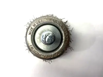 N/A | Crimped Wire End Brush 2" Diameter SHELFWARE - New – Open box