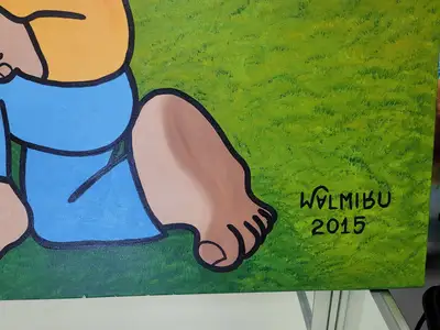 New | in-Stock FalconRestaurantSupply New Walmiru Original Faceless Painting on Canvas - Lovers 36" x 60" Restaurant Front of House Furnishings Illinois US | Falcon Restaurant Supply #1376750