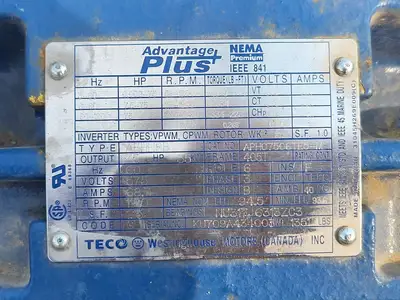 NEW TECO-WESTINGHOUSE APH07506TE5-M