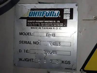 Used 2000 JOHNFORD SV45 Vertical Machining Centers Ohio US | HGR 24 #726771
