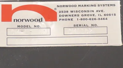 USED NORWOOD MARKING SYSTEMS CM-LS RH1