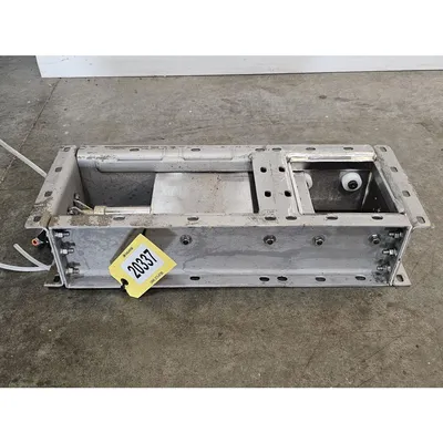 Used 6" Square Stainless Steel Pneumatic Roller Gate Valve