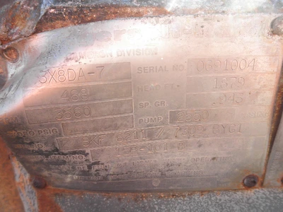 USED INGERSOLL RAND 3X8DA-7