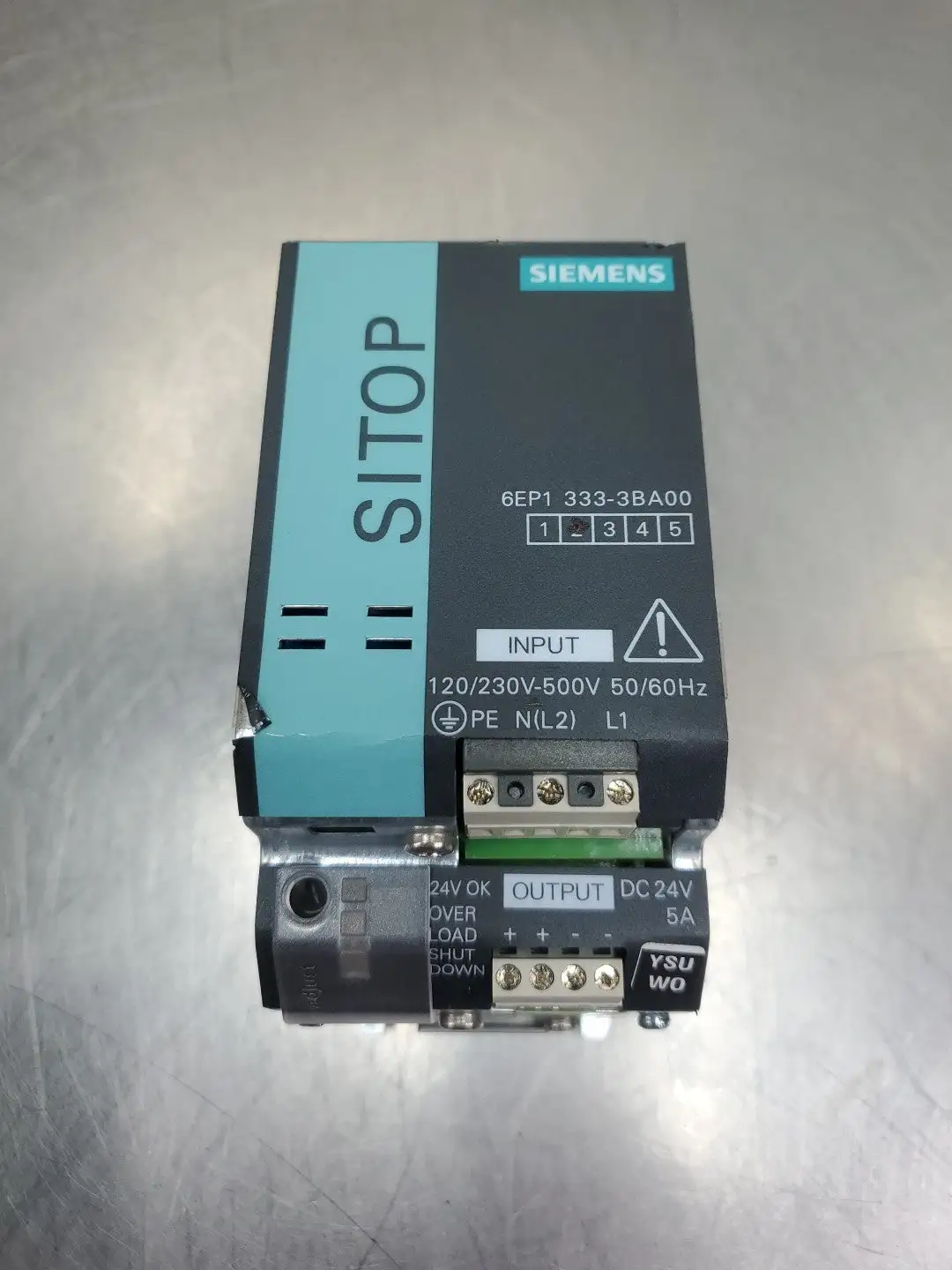 Siemens 6EP1333-3BA00 SITOP Modular Power Supply, 24VDC, 5A. 4F-39