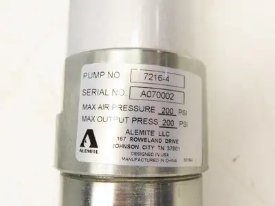 Alemite 7216-4 Medium Pressure Air Operated Fluid Pump 14 Gpm 55 gal Container