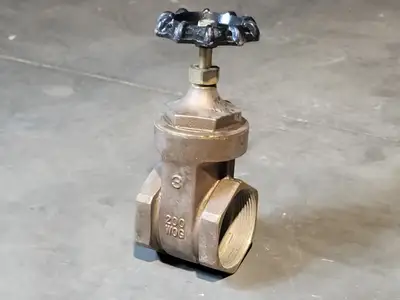 3" Class 200 Brass Gate Valve
