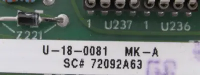 REFURBISHED AJAX MAGNETHERMIC SC-72092A63 FAULT PROTECTION BOARD SC72092A63