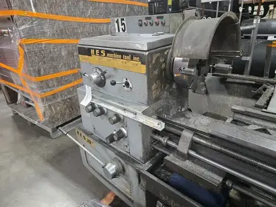 20" x 72" H.E.S., engine lathe with metric threading,loaded with tooling, 18-900 RPM, 15 HP