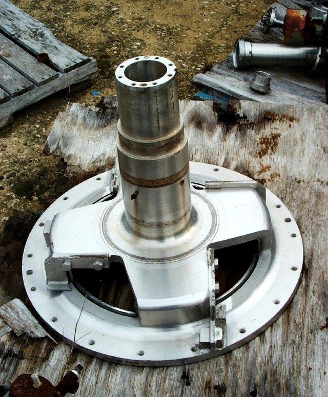 Bird 24 x 38 solids end bowl hub, 304SS.