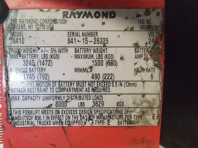 USED RAYMOND 8410