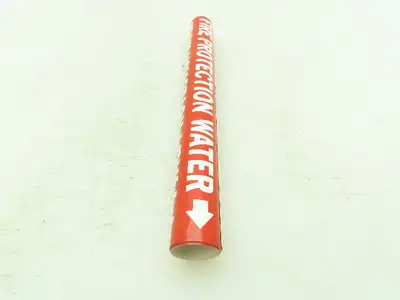 Brady 41431 Pipe Marker Fire Protection Water Size A 3/4"-1" Lot of 14