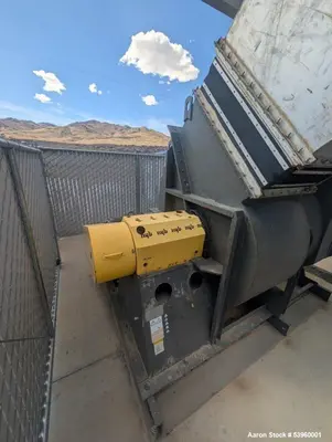 Used Battery Recycling Systems Lead Refining Kettle Air Filtration System – 30,000 CFM, 150 HP Blower, Bag House, BRS/Wirtz