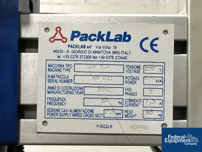 USED PE Labellers PE Labellers Rotary Labeler, Model Master M/S