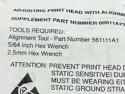 561111A1 | Automated Packaging Systems  Alignment Tool for PI-4000 - Open box