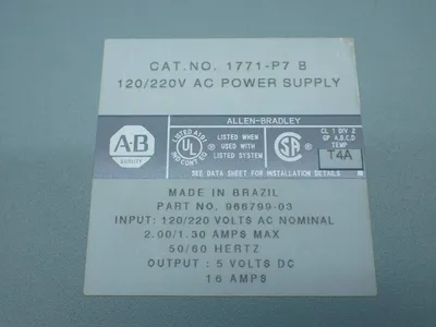 Used ALLENBRADLEY 1771P7 PLC Power Supplies Ohio US | HGR 24 #1095208