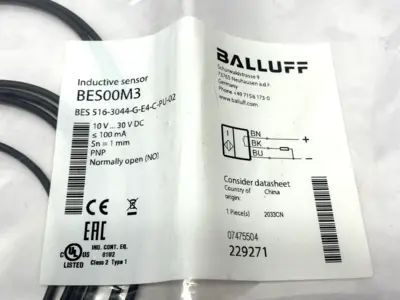 NEW BALLUFF BES 516-3044-G-E4-C-PU-02, BES00M3