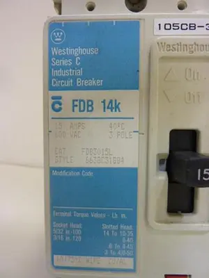 USED WESTINGHOUSE FDB3015L