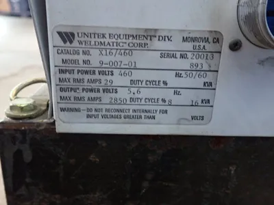 USED UNITEK MIYACHI 900701