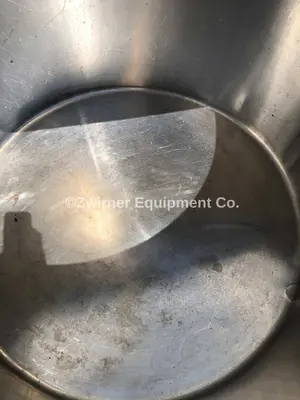 100 Gallon Stainless Steel Single Shell Balance Tank, Open Top, Portable CIP System
