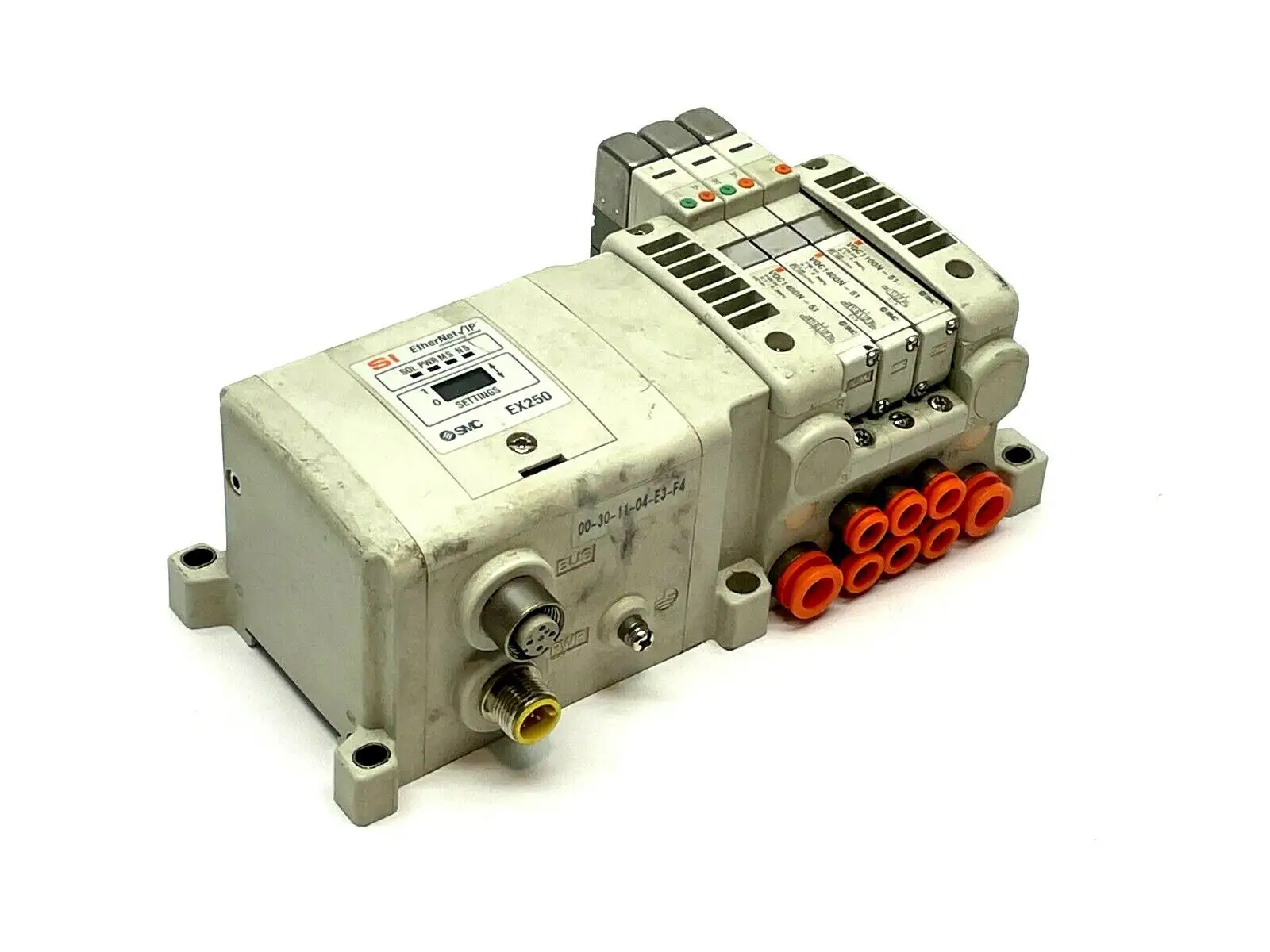 VV5QC11-03N7SDZENN0-S | SMC  Manifold Base w/ EX250-SEN1 SI Unit - Used