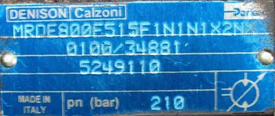 USED CALZONI MRDE800F515F1N1N1X2NX RADIAL PISTON MOTOR 0100/34881 5249110