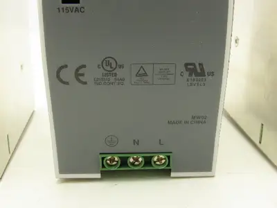 Mean Well DR-120-24 Power Supply 1PH 120VAC 3.3A/240VAC 2A In 24VDC 5A Lot of 4