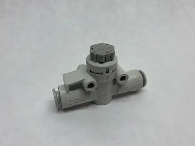 New | in-Stock SMC INLINE FLOW CONTROL FITTING 6MM TUBE Hoses | Maverick Industrial Sales #1104603