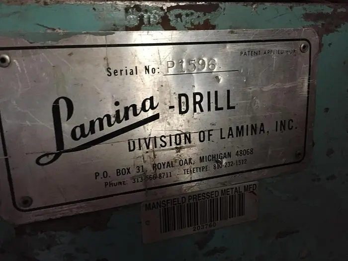 Used LAMINA _UNKNOWN_ Drills | PETERSON MACHINERY SALES #441755