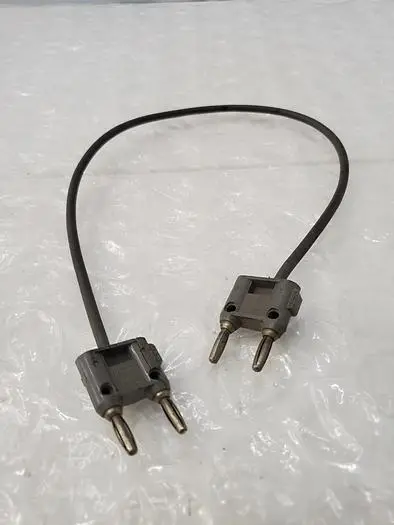 Pomona 2BA-36 Double Banana Plug, Twisted Pair, 36” Cable Length, Brass, Gray, 2BA Series