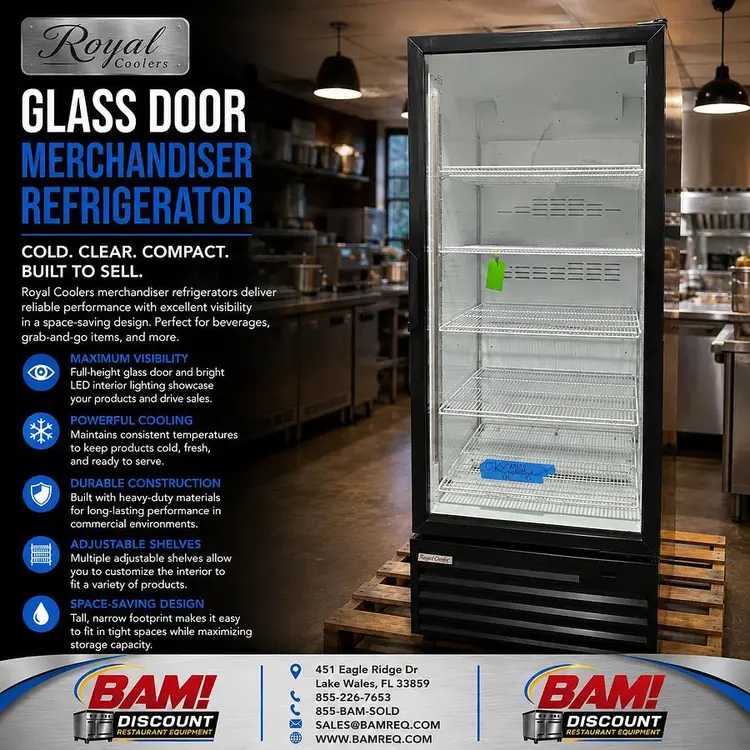 Used ROYAL COOLERS RVCF-027-32 Display Refrigerators Florida US | BAM Discount Restaurant Equipment #1393580