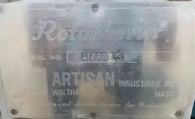 USED ARTISAN ROTOTHERM-E