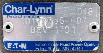 USED CHAR LYNN 1011095-007 HYDRAULIC MOTOR 1011095007 DEV-1791