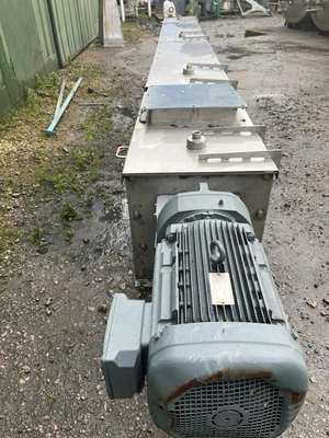Stainless Steel U section  Conveyor 400 mm dia 450 x 7m long