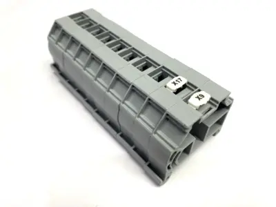 USED WAGO SCREWLESS END STOP TERMINAL BLOCK LOT OF 10