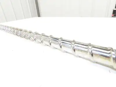 Meiki 8435815 Metering Screw Injection Molding 36mm x 1050mm w/Tip 45.75" OAL