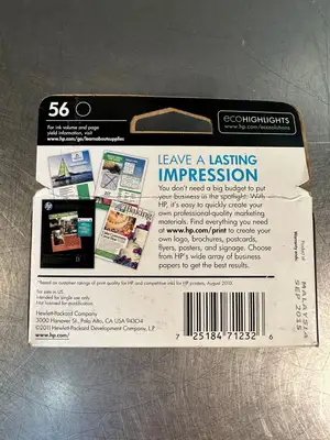 Hp 56 Black Ink Cartridge C6656AN NEW Genuine (5.3.1)