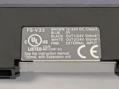 FS-V33 | Keyence  Fiber Amplifier Main Unit NPN - New