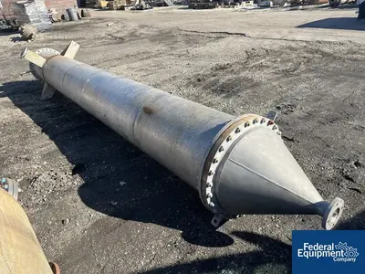 USED Atlas Industrial Manufacturing 2,122 Sq Ft Atlas Heat Exchanger, 316L S/S, 102/102#